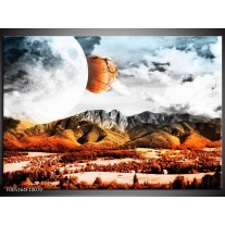 Foto canvas schilderij Natuur | Rood, Bruin, Grijs 