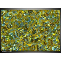 Glas schilderij Art | Groen, Geel, Blauw 