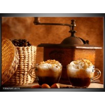 Foto canvas schilderij Koffie | Bruin 