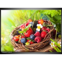 Glas schilderij Fruit | Groen, Rood 