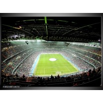 Foto canvas schilderij Stadion | Groen 