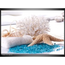 Foto canvas schilderij Spa | Blauw, Wit 