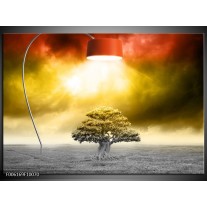 Foto canvas schilderij Modern | Geel, Groen, Rood 