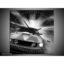 Wandklok op Canvas Mustang | Kleur: Zwart, Grijs | F006243C