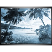 Canvas Schilderij Zee, Strand | Blauw