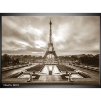 Canvas Schilderij Parijs, Eiffeltoren | Sepia