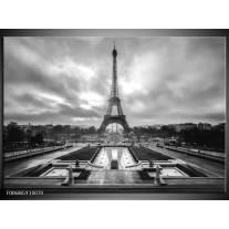 Canvas Schilderij Parijs, Eiffeltoren | Zwart, Wit, Grijs