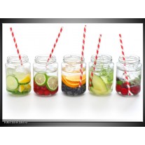 Canvas Schilderij Keuken, Drinken | Wit, Rood, Groen