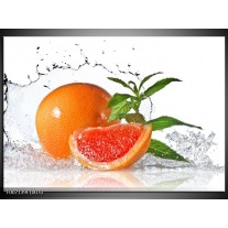 Canvas Schilderij Fruit, Keuken | Oranje, Wit, Groen