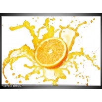 Glas Schilderij Fruit, Keuken | Geel, Wit