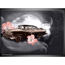 Canvas Schilderij Oldtimer, Auto | Grijs