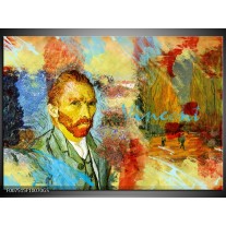 Glas Schilderij Van Gogh, Modern | Oranje, Geel, Bruin