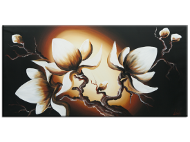 OP VOORRAAD Acrylverf schilderijen | Magnolia | 100x50cm  | BB00495