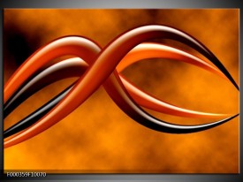 Foto canvas schilderij Abstract | Bruin, Geel, Zwart