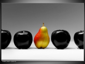 Foto canvas schilderij Fruit | Zwart, Grijs, Rood