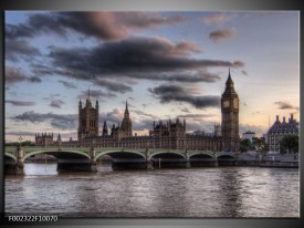 Foto canvas schilderij Engeland | Grijs, Wit