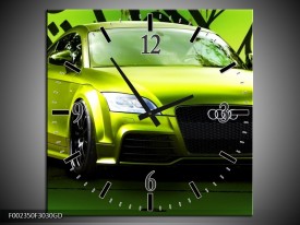 Wandklok op Glas Audi | Kleur: Groen, Zwart | F002350CGD