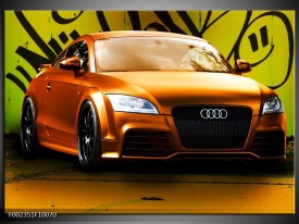 Foto canvas schilderij Audi | Bruin, Groen, Zwart