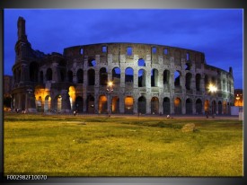 Foto canvas schilderij Rome | Blauw, Grijs, Groen