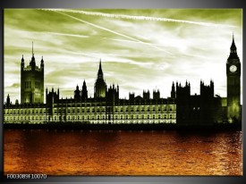 Foto canvas schilderij Londen | Bruin, Groen