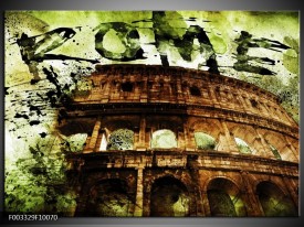Glas schilderij Rome | Groen, Bruin, Zwart
