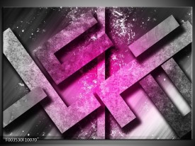 Foto canvas schilderij Abstract | Roze, Grijs, Wit