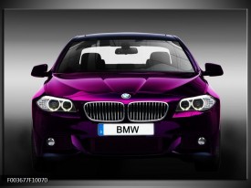 Foto canvas schilderij BMW | Paars, Grijs, Zwart