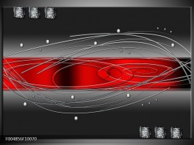 Glas schilderij Modern | Rood, Grijs