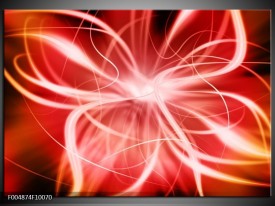 Foto canvas schilderij Modern | Rood, Wit, Grijs