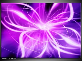 Foto canvas schilderij Modern | Paars, Wit