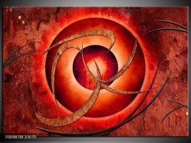 Foto canvas schilderij Modern | Rood, Bruin