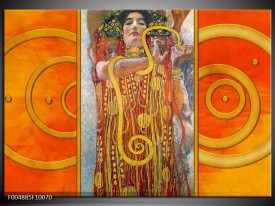 Foto canvas schilderij Modern | Geel, Bruin, Zwart