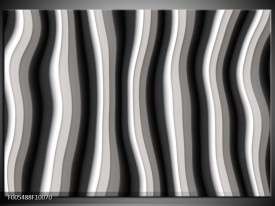 Glas schilderij Abstract | Zwart, Grijs, Wit