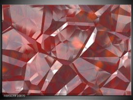 Glas schilderij Art | Rood, Grijs, Wit