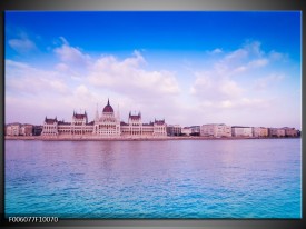Foto canvas schilderij Natuur | Blauw, Grijs