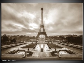 Canvas Schilderij Parijs, Eiffeltoren | Sepia