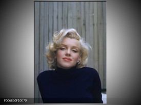 Canvas Schilderij Marilyn Monroe | Zwart, Crème, Grijs