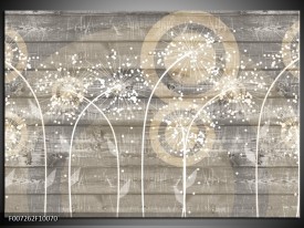 Canvas Schilderij Landelijk | Grijs, Crème
