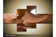 OP VOORRAAD Foto canvas schilderij Zand | 150x80cm 4pcs | F000667