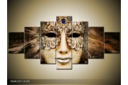 OP VOORRAAD Foto canvas schilderij Masker | 210x100cm | F004929