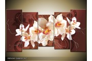 OP VOORRAAD Foto canvas schilderij Orchidee | 150x80cm 5pcsv2 | F005696