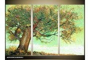 Acryl Schilderij Natuur | Groen | 120x80cm 3Luik Handgeschilderd