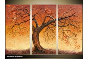 Acryl Schilderij Boom | Bruin | 120x80cm 3Luik Handgeschilderd