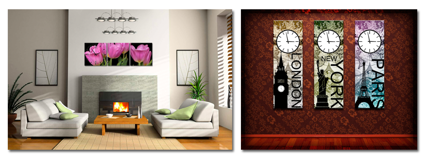 wandklokken wandklokken op canvas